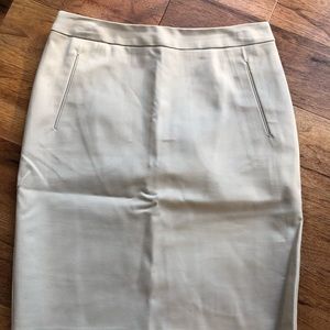Halogen tan pencil skirt